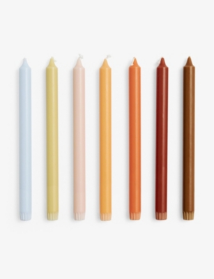 HAY: Gradient wax candles pack of seven