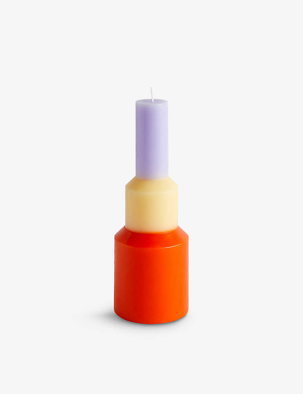 Hay Orange Pillar Medium Wax Candle 25cm