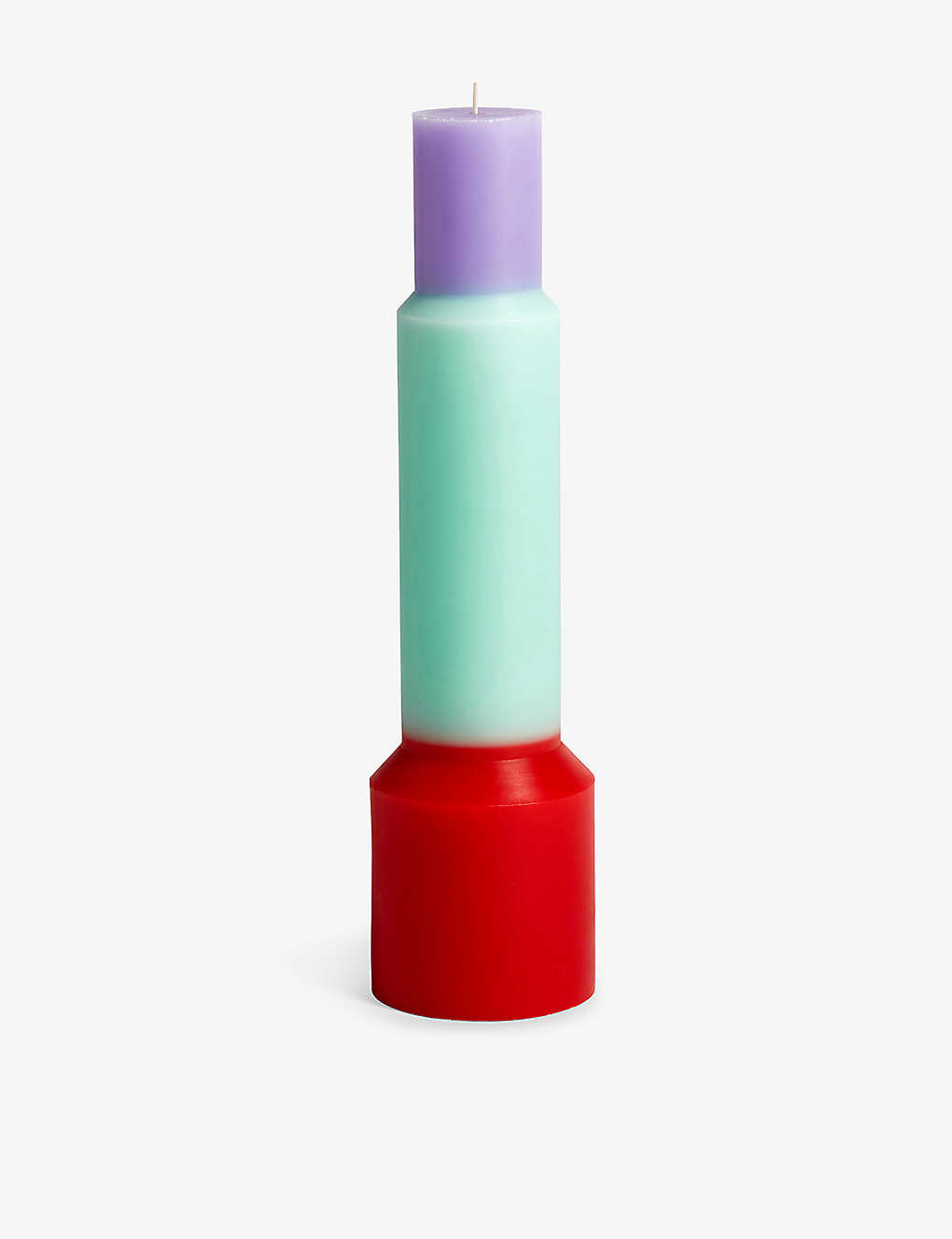 Hay Red Pillar X-large Sculptural Unscented Wax Candle 35cm