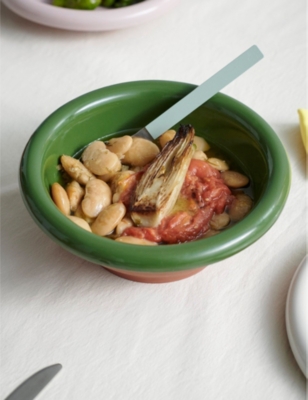 HAY: Barro small striped terracotta salad bowl cm