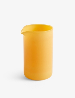 Hay Jade Light Yellow Tined Borosilicate-glass Jug 11cm
