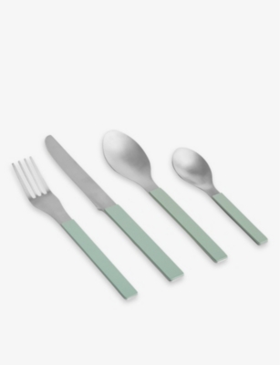 HAY: Mvs square-handle stainless-steel cutlery set