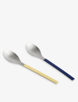 HAY: Mvs square-handle stainless-steel serving spoons set of two