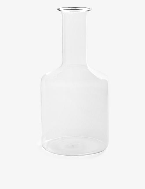 HAY: Rim borosilicate-glass carafe 22cm