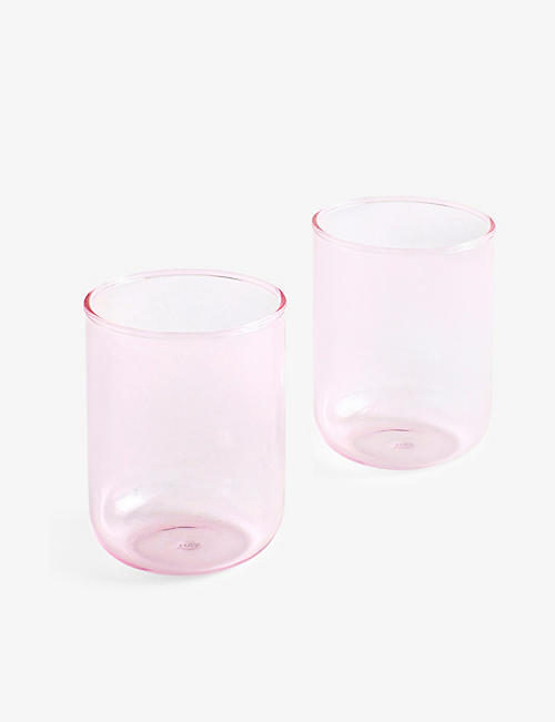 HAY: Tint borosilicate-glass tumblers set of two