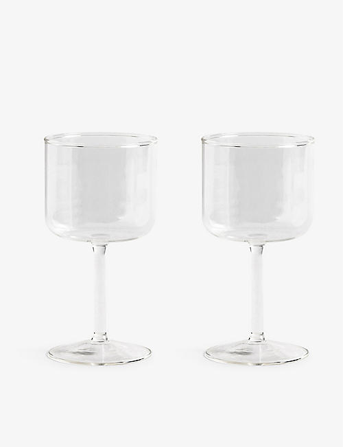 HAY: Tint borosilicate-glass wine glasses set of two