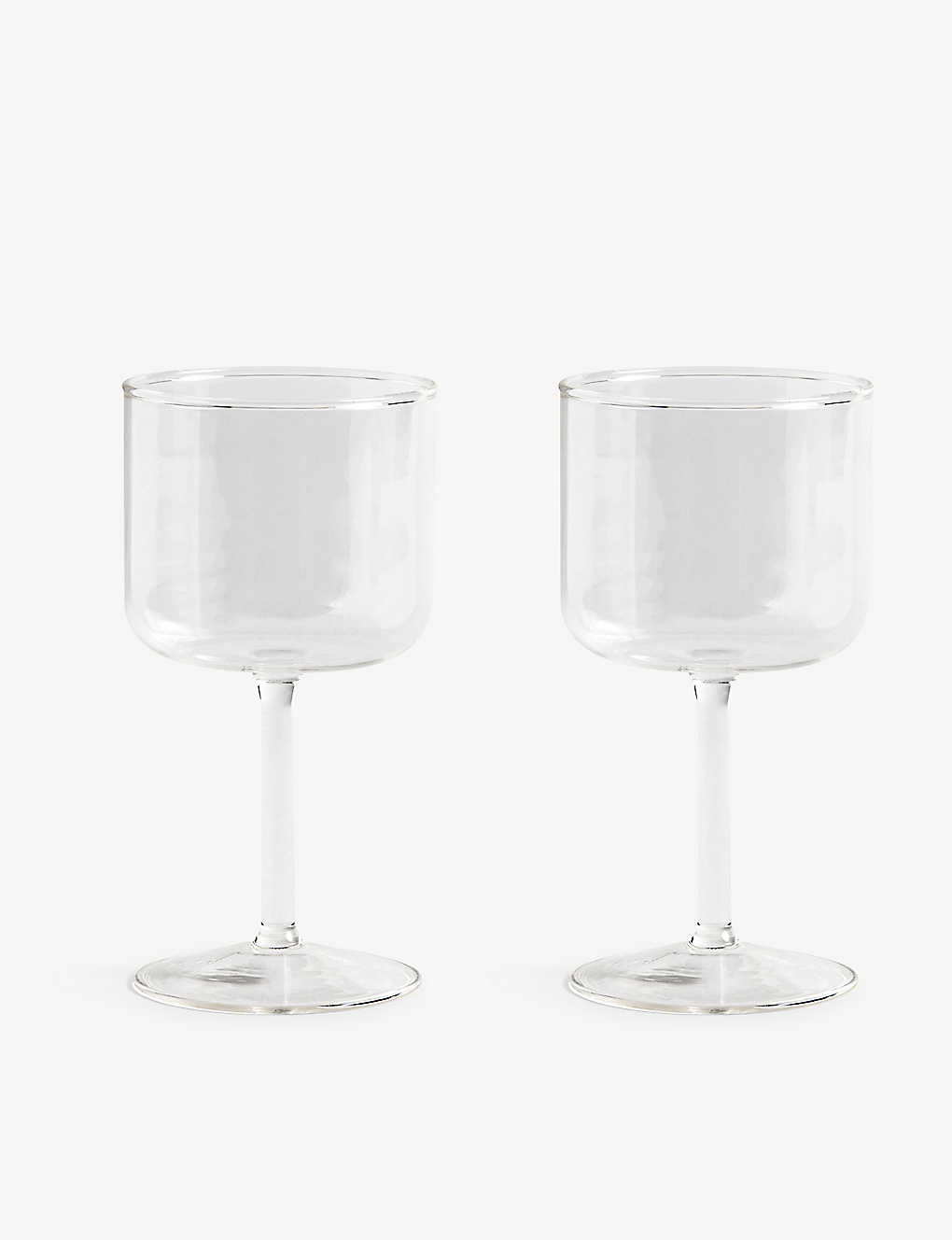Hay Clear Tint Borosilicate-glass Wine Glasses Set Of Two