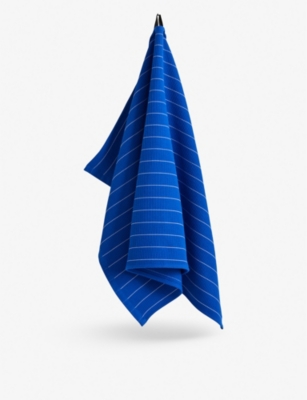 Hay Blue Pinstripe Canteen Striped Cotton Tea Towel