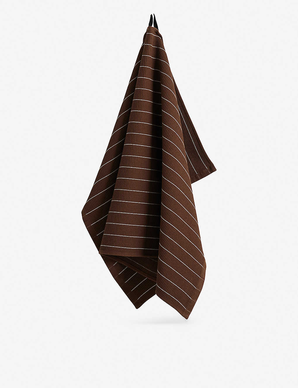 Hay Chocolate Pinstripe Canteen Striped Cotton Tea Towel