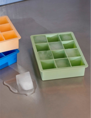 Hay Mint Green Square Xl Silicone Ice Cube Tray In Mint Green