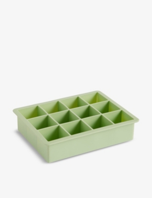 Hay Mint Green Square Xl Silicone Ice Cube Tray In Mint Green