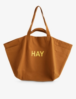 Hay Womens Toffee Weekend Bag No 2 Organic-cotton Toe Bag