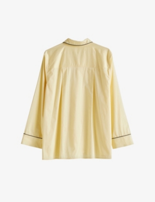 HAY: Outline contrast-trim cotton pyjama shirt