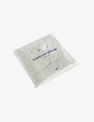HAY: Waffle-texture cotton-blend bathrobe