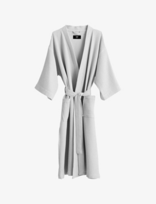 HAY: Waffle-texture cotton-blend bathrobe
