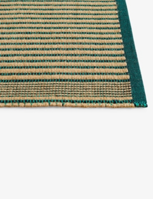 HAY: Tapis striped cotton and jute mat 60cm x 95cm