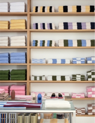 HAY: Check-pattern cotton wash cloth