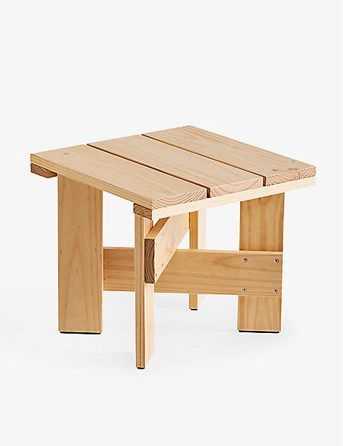 HAY: HAY x&nbsp;Rietveld Originals Crate low square wooden table 40cm