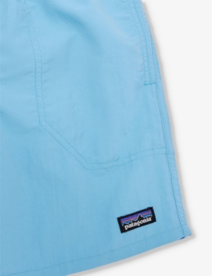 Shop Patagonia Boys Lago Blue Kids Baggies Brand-patch Recycled-nylon Shorts 5-18 Years