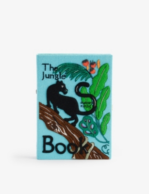 Olympia Le-tan Women's Dark Turquoise Pierre The Jungle Book Cotton, Wool And Silk-blend Clutch Bag