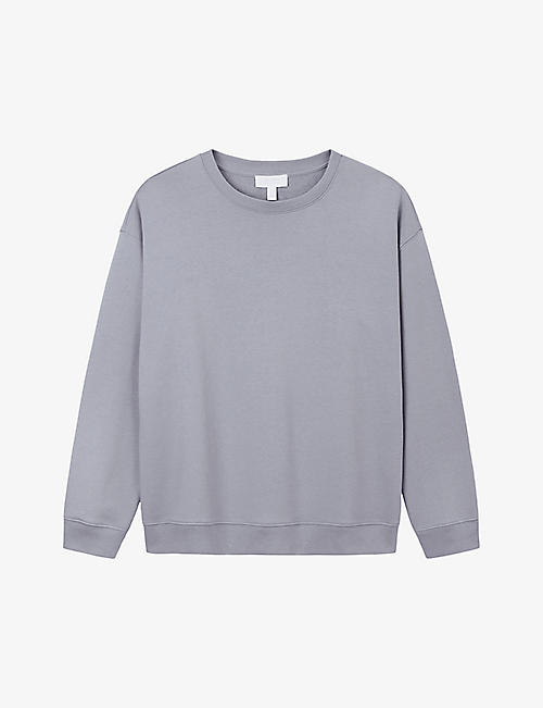THE WHITE COMPANY: Round-neck relaxed-fit organic-cotton sweatshirt