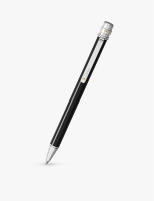 CARTIER: Santos de Cartier small palladium and lacquer ballpoint pen