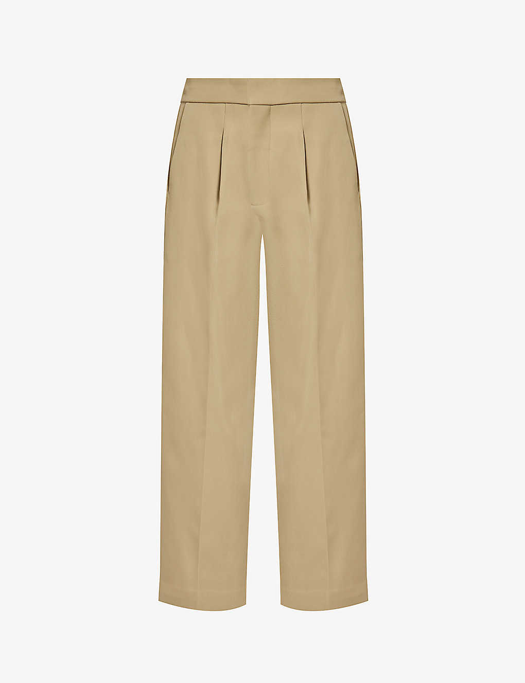 Fear Of God Mens Dune California Brand-patch Wide-leg Wool And Cotton-blend Trousers