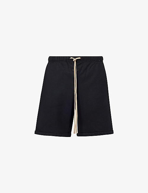 FEAR OF GOD: Brand-patch drawstring-waist cotton-blend shorts