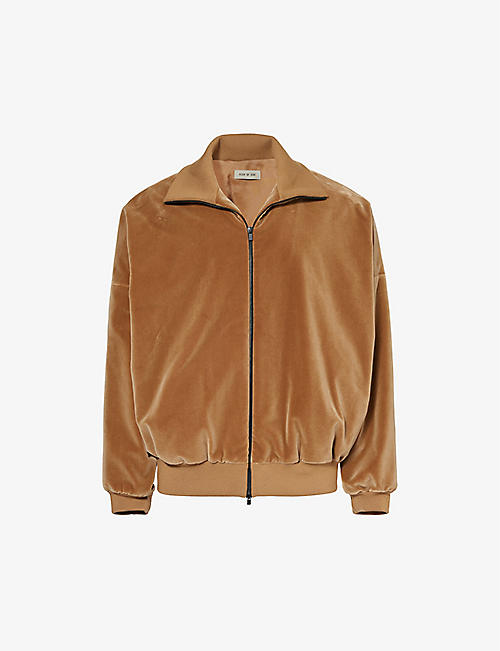 FEAR OF GOD: Funnel-neck relaxed-fit cotton-blend jacket