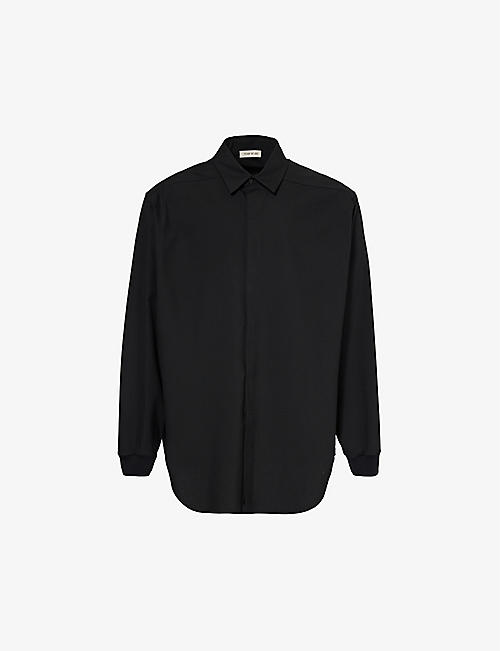 FEAR OF GOD: Brand-patch relaxed-fit cotton-blend shirt