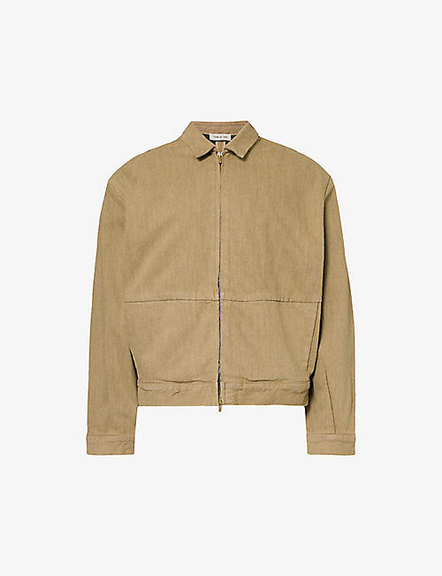 FEAR OF GOD: Brand-patch relaxed-fit denim jacket