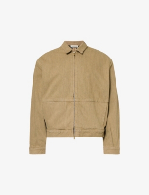 Fear Of God Men's Deer Brand-patch Relaxed-fit Denim Jacket In Deer