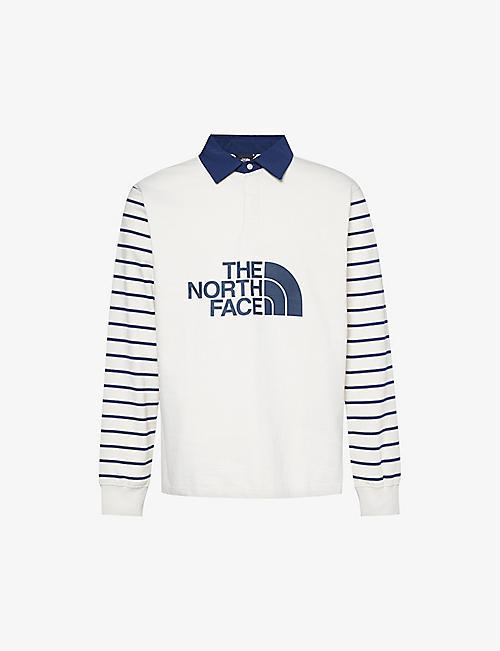 THE NORTH FACE: Brand-print relaxed-fit cotton-jersey rugby shirt