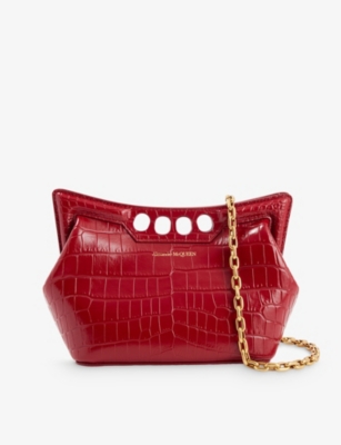 ALEXANDER MCQUEEN: The Peak mini faux-leather shoulder bag