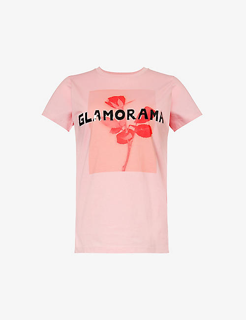 BELLA FREUD: Glamorama graphic-print organic cotton-jersey T-shirt