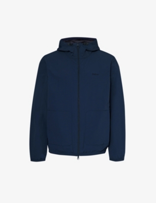 BARBOUR: Berwick funnel-neck shell hooded jacket