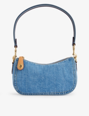 COACH - Swinger 20 denim shoulder bag | Selfridges.com