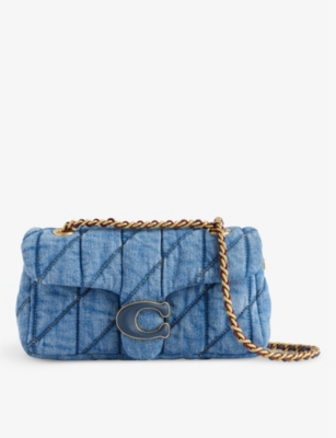 Coach Tabby 20 Quilted Denim Cross-body Bag In B4/indigo