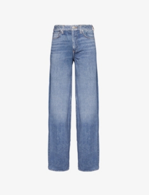 RAG & BONE: Miramar Sofie wide-leg mid-rise cotton-jersey trousers