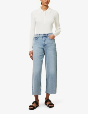 Shop Rag & Bone Women's Cecilia Andi Wide-leg High-rise Stretch-denim Jeans