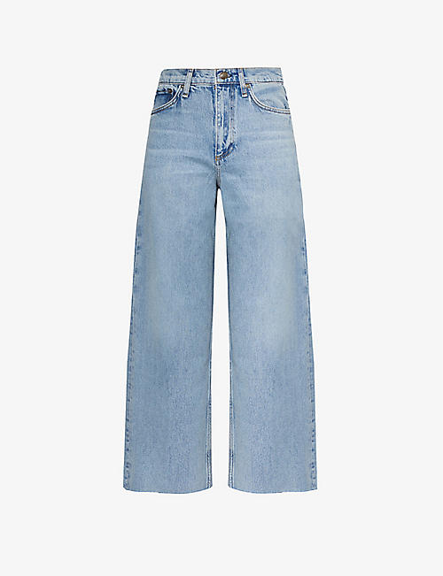 RAG & BONE: Andi wide-leg high-rise stretch-denim jeans