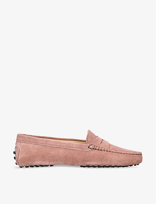 TODS: Mocassino Gommini suede driving shoes