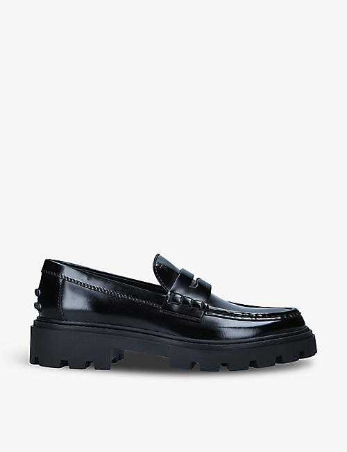 TODS: Gomma Pesante leather loafers
