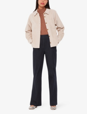 WHISTLES: Jumbo long-sleeve cotton corduroy shirt