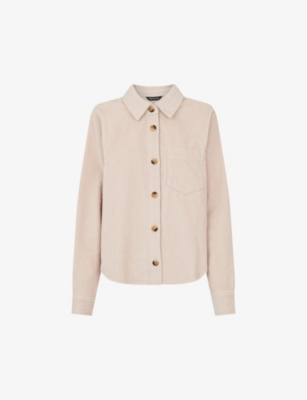 WHISTLES: Jumbo long-sleeve cotton corduroy shirt
