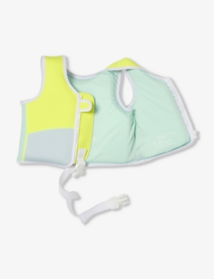 SUNNYLIFE: Salty the Shark colour-block swim vest 1-2 years