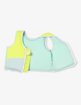 SUNNYLIFE: Salty the Shark colour-block swim vest 3-6 years
