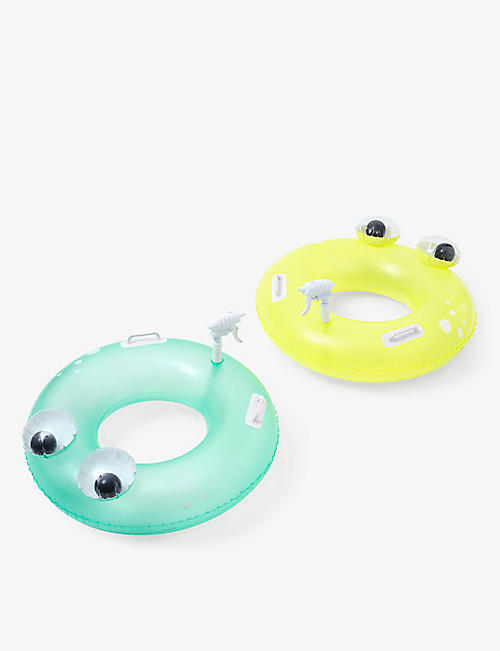 SUNNYLIFE: Sonny the Sea Creature water-blaster PVC inflatable pool ring set of two 90cm