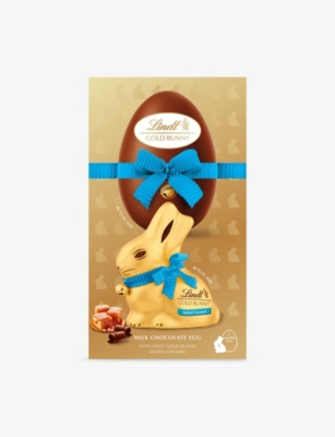 LINDT: Lindt Gold Bunny salted caramel Easter egg 195g