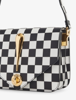 Shop Moschino Womens Fantasy Print Only One Gone With The Wind Leather Cross-body Bag